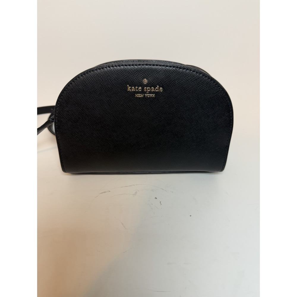 Kate Spade Perry Leather Dome Crossbody Black Purse